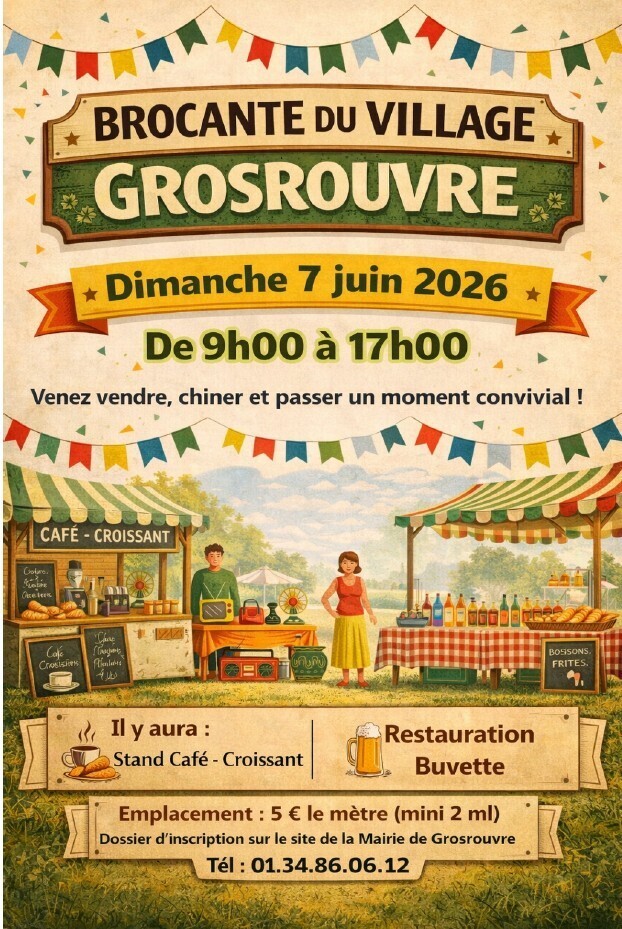 affiche brocante